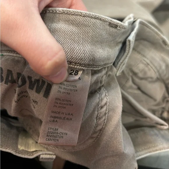 Baldwin The Rivington Skinny Crop Jeans Size 28 - Picture 4 of 7